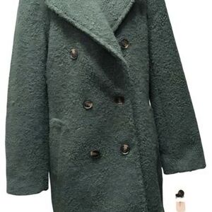BCBGeneration Forest/Moss Green Bouclet Peacoat